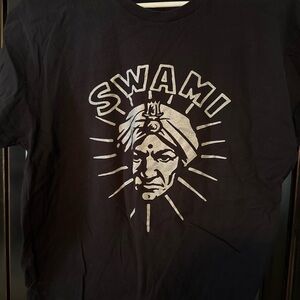 SWAMI Jon Reis Punk Legend Tee in Black with White Print